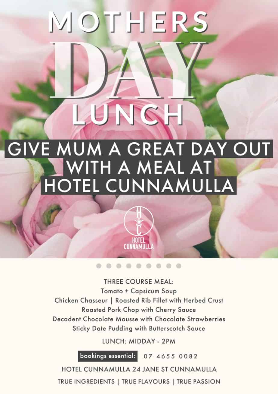 Cunnamulla Restaurant Mothers Day